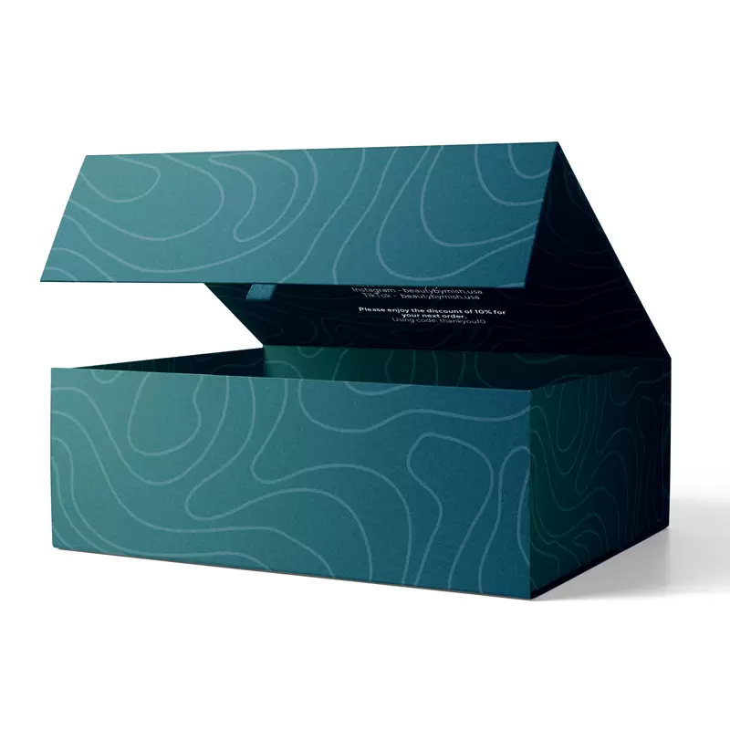 Thumbnail of foldable magnetic cardboard gift box
